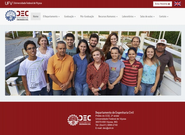 Departamento de Engenharia Civil da Universidade Federal de Viçosa
