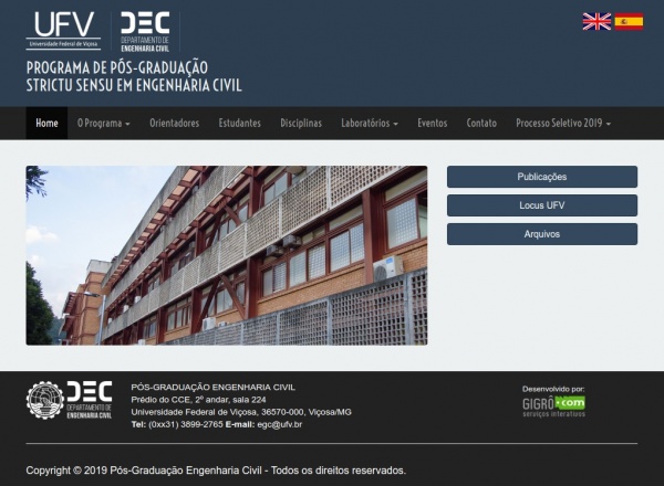 Programa de ​Pós-Graduação em Engenharia Civil